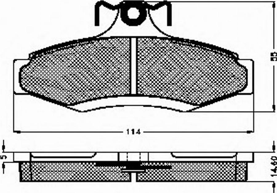 Spidan 32322 - Тормозные колодки, дисковые, комплект unicars.by