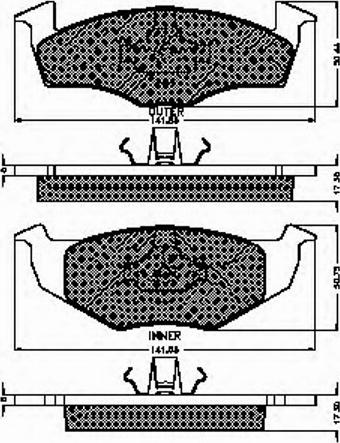 Spidan 32250 - Тормозные колодки, дисковые, комплект unicars.by