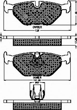 Spidan 32258 - Тормозные колодки, дисковые, комплект unicars.by