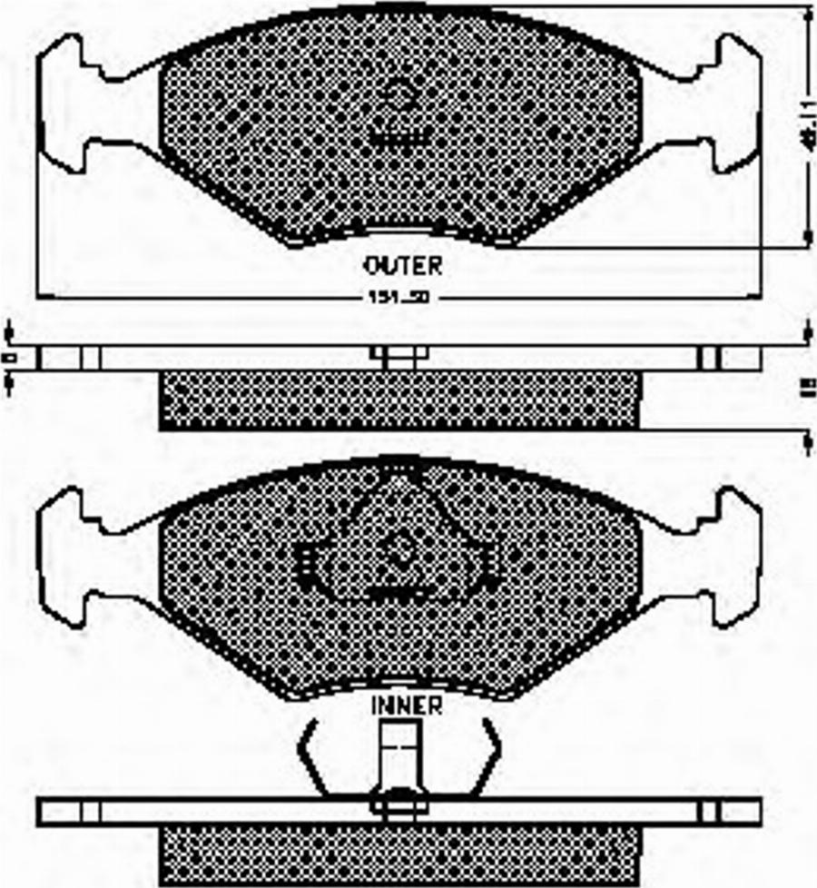 Spidan 32267 - Тормозные колодки, дисковые, комплект unicars.by