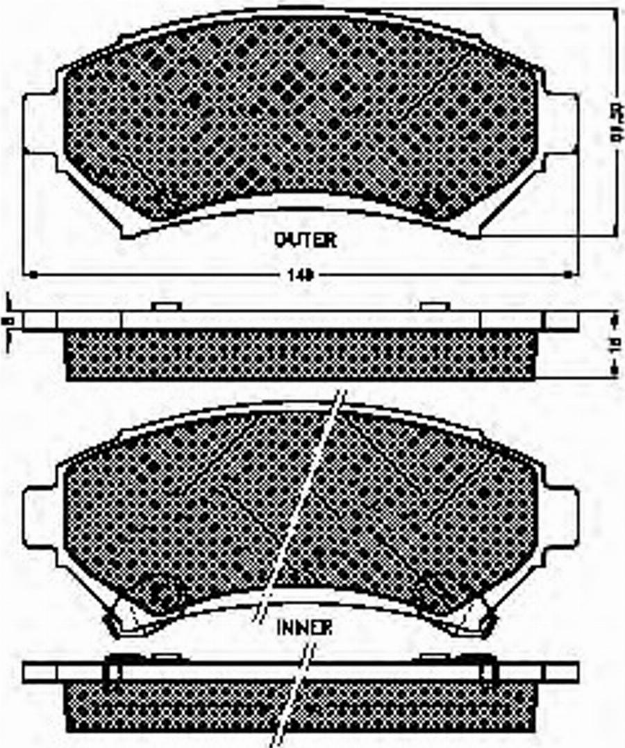 Spidan 32273 - Тормозные колодки, дисковые, комплект unicars.by