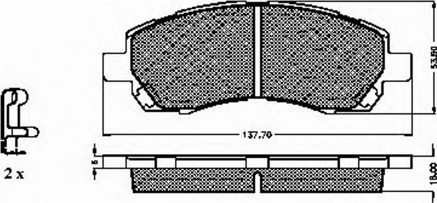 Spidan 32701 - Тормозные колодки, дисковые, комплект unicars.by