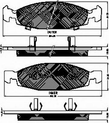 Spidan 32777 - Тормозные колодки, дисковые, комплект unicars.by