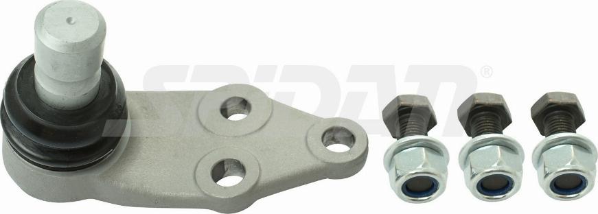 SPIDAN CHASSIS PARTS 62196 - Шаровая опора, несущий / направляющий шарнир unicars.by