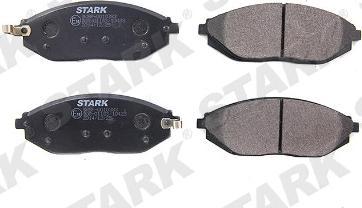 Stark SKBP-0010383 - Тормозные колодки, дисковые, комплект unicars.by