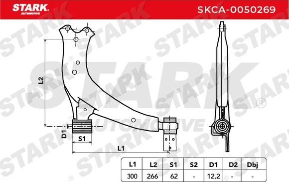 Stark SKCA-0050269 - Рычаг подвески колеса unicars.by