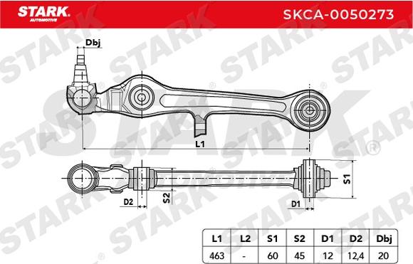 Stark SKCA-0050273 - Рычаг подвески колеса unicars.by