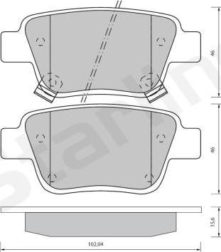 BOSCH 424798 - Тормозные колодки, дисковые, комплект unicars.by