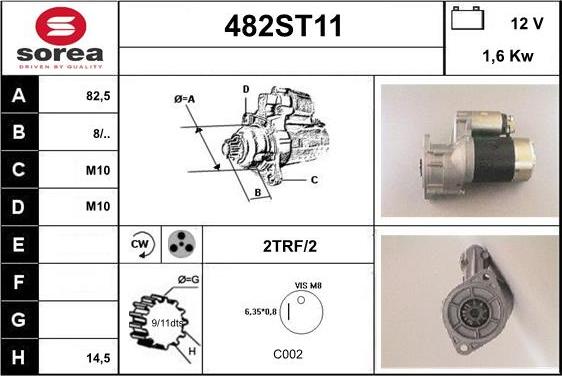 STARTCAR 482ST11 - Стартер unicars.by