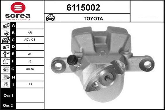 STARTCAR 6115002 - Тормозной суппорт unicars.by