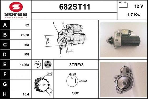 STARTCAR 682ST11 - Стартер unicars.by