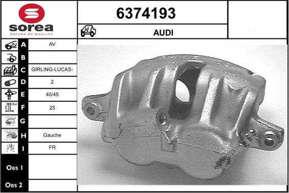 STARTCAR 6374193 - Тормозной суппорт unicars.by