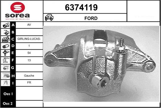 STARTCAR 6374119 - Тормозной суппорт unicars.by