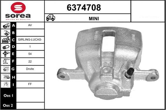 STARTCAR 6374708 - Тормозной суппорт unicars.by