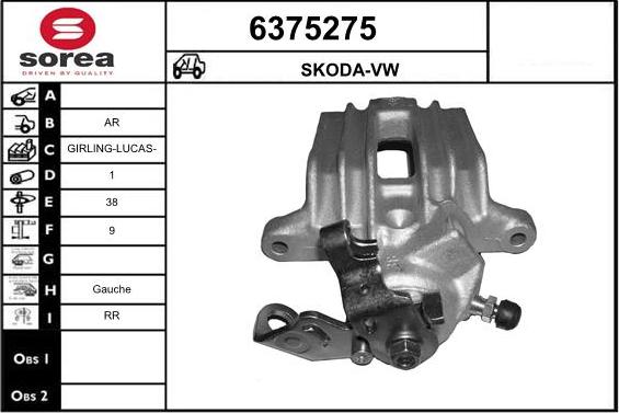 STARTCAR 6375275 - Тормозной суппорт unicars.by