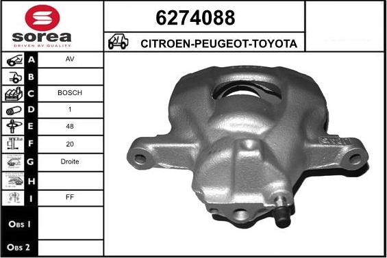 STARTCAR 6274088 - Тормозной суппорт unicars.by