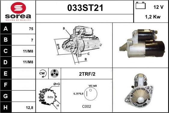 STARTCAR 033ST21 - Стартер unicars.by