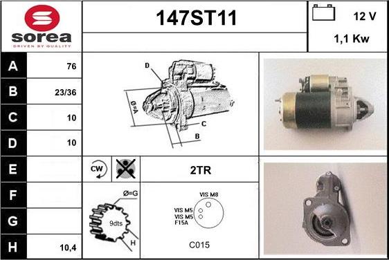 STARTCAR 147ST11 - Стартер unicars.by