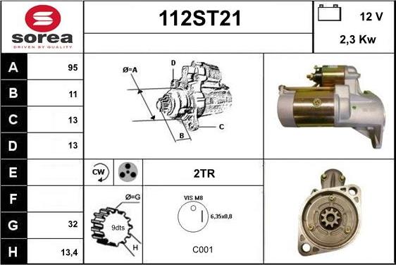 STARTCAR 112ST21 - Стартер unicars.by