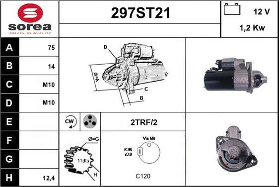 STARTCAR 297ST21 - Стартер unicars.by