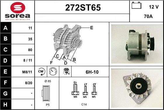 STARTCAR 272ST65 - Генератор unicars.by