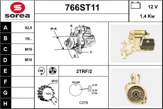 STARTCAR 766ST11 - Стартер unicars.by