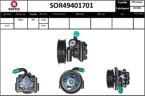 STARTCAR SOR49401701 - Гидравлический насос, рулевое управление, ГУР unicars.by