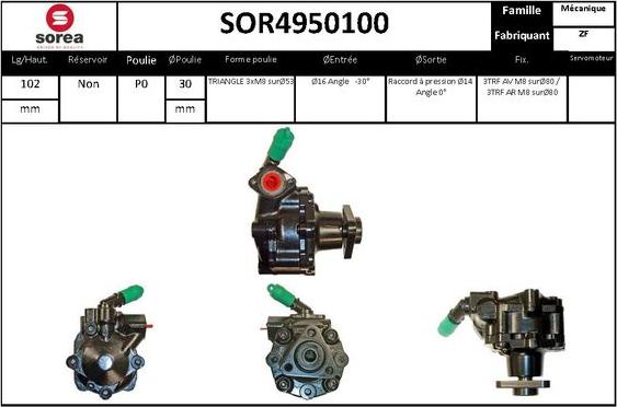 STARTCAR SOR4950100 - Гидравлический насос, рулевое управление, ГУР unicars.by