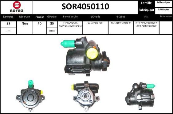 STARTCAR SOR4050110 - Гидравлический насос, рулевое управление, ГУР unicars.by