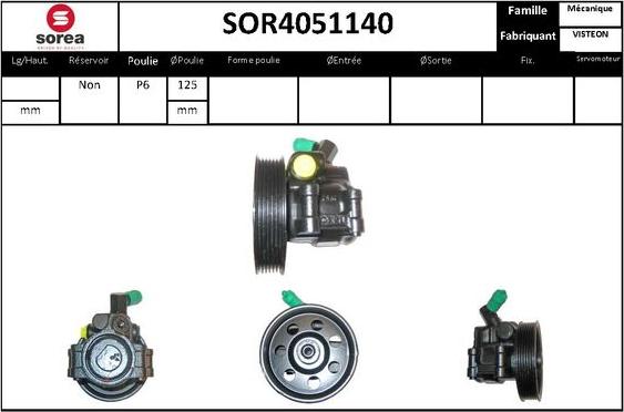 STARTCAR SOR4051140 - Гидравлический насос, рулевое управление, ГУР unicars.by