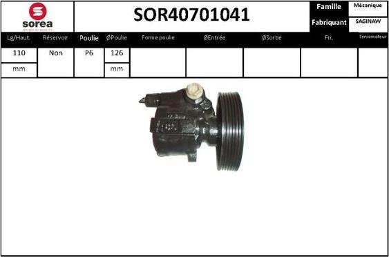 STARTCAR SOR40701041 - Гидравлический насос, рулевое управление, ГУР unicars.by