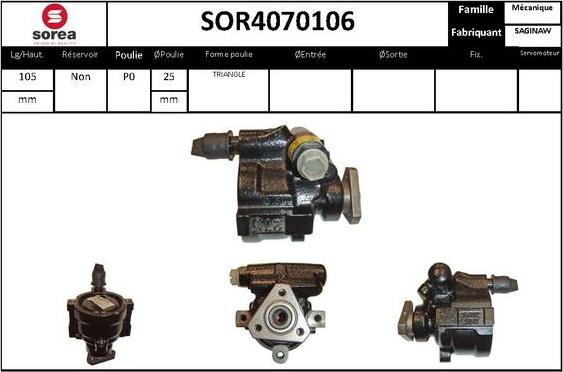 STARTCAR SOR4070106 - Гидравлический насос, рулевое управление, ГУР unicars.by