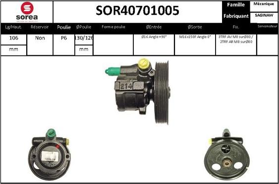 STARTCAR SOR40701005 - Гидравлический насос, рулевое управление, ГУР unicars.by