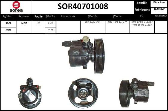 STARTCAR SOR40701008 - Гидравлический насос, рулевое управление, ГУР unicars.by