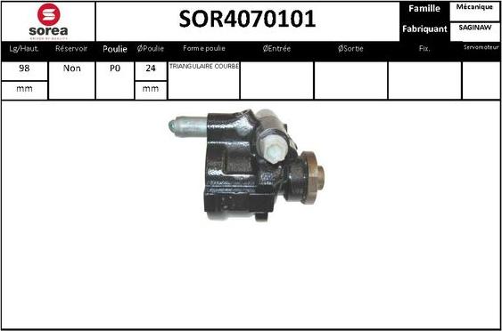 STARTCAR SOR4070101 - Гидравлический насос, рулевое управление, ГУР unicars.by