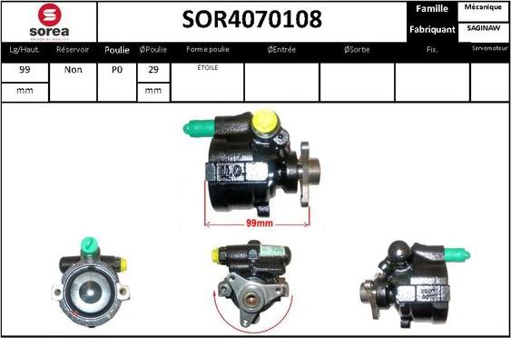 STARTCAR SOR4070108 - Гидравлический насос, рулевое управление, ГУР unicars.by