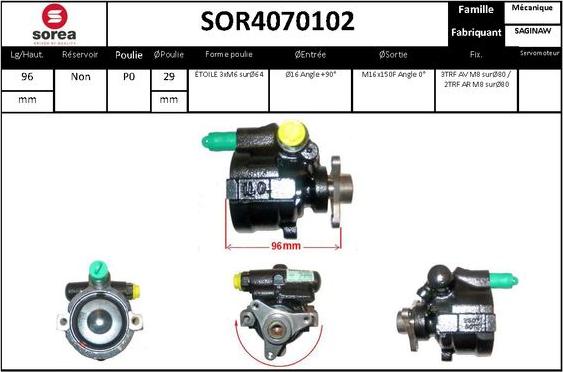 STARTCAR SOR4070102 - Гидравлический насос, рулевое управление, ГУР unicars.by