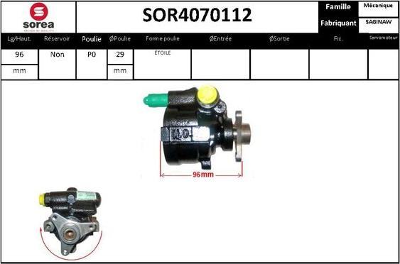 STARTCAR SOR4070112 - Гидравлический насос, рулевое управление, ГУР unicars.by