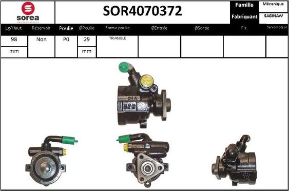 STARTCAR SOR4070372 - Гидравлический насос, рулевое управление, ГУР unicars.by