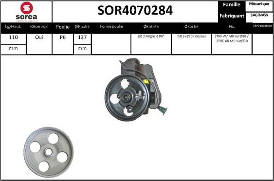 STARTCAR SOR4070284 - Гидравлический насос, рулевое управление, ГУР unicars.by