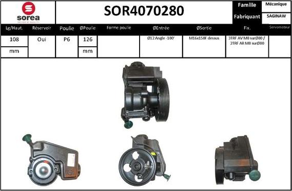 STARTCAR SOR4070280 - Гидравлический насос, рулевое управление, ГУР unicars.by