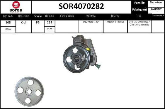 STARTCAR SOR4070282 - Гидравлический насос, рулевое управление, ГУР unicars.by