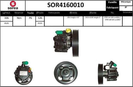 STARTCAR SOR4160010 - Гидравлический насос, рулевое управление, ГУР unicars.by