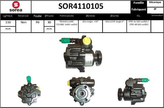 STARTCAR SOR4110105 - Гидравлический насос, рулевое управление, ГУР unicars.by