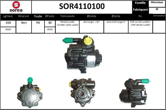 STARTCAR SOR4110100 - Гидравлический насос, рулевое управление, ГУР unicars.by