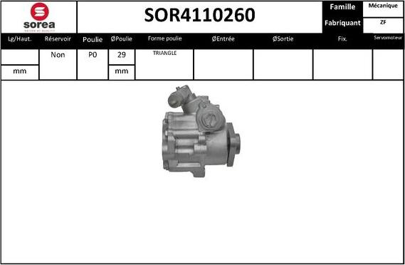 STARTCAR SOR4110260 - Гидравлический насос, рулевое управление, ГУР unicars.by