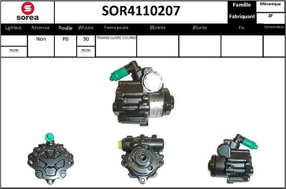 STARTCAR SOR4110207 - Гидравлический насос, рулевое управление, ГУР unicars.by