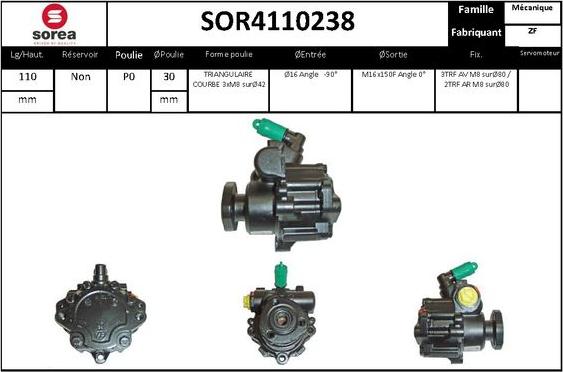 STARTCAR SOR4110238 - Гидравлический насос, рулевое управление, ГУР unicars.by