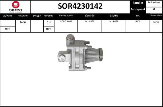 STARTCAR SOR4230142 - Гидравлический насос, рулевое управление, ГУР unicars.by