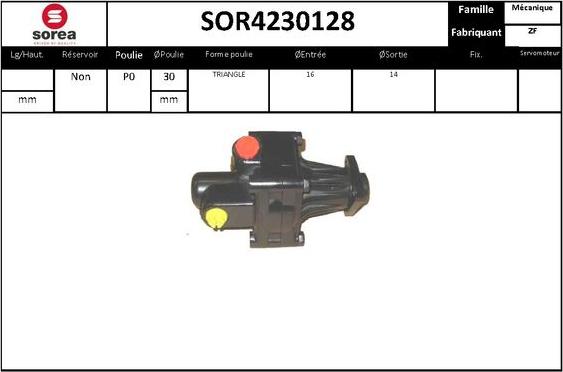 STARTCAR SOR4230128 - Гидравлический насос, рулевое управление, ГУР unicars.by